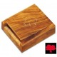 Boite a cartes (2 jeux), en bois