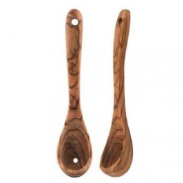 Cuillere a olives en bois d'olivier, 21 cm
