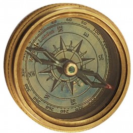 Boussole en laiton ornementale - Alexander Graham Bell