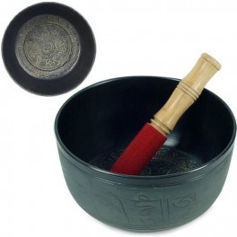 Bol chantant - Zen - 17.5 x 17.5 x 9 cm - Inclus maillet - Relaxation