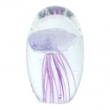 Presse papier - Meduse - Verre - Rose - Hauteur 9.5 cm - Mixte