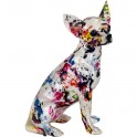 Décoration en résine - Pop Art - Chihuahua - Gris - 26 x 16 x 13 cm - Objets décoratifs