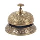 Cloche de comptoir en Bronze 9.5 cm - Bronze - Hauteur 8 cm x largeur 9,50 cm - Jaune - Adulte