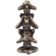 Statuette - Rien dit, Rien vue, Rien entendu - Marron - 20 cm - Résine - Objets décoratifs