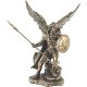 STATUE de l'ARCHANGE RAPHAEL neuve polyresine couleur Bronze Laiton Décoration RELIGION