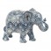 Figurine décorative - SIGRIS - Éléphant Africain - Multicolore - Résine - 19,5 cm x 9,5 cm x 27 cm