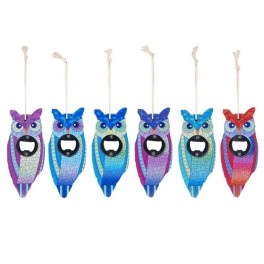 Signes Grimalt - Owl Beer Opener comprend 6 unités d'ouvre-bouteille de cuisine Collection variée