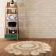 Tapis - NO NAME - Couverture - Rond - Classique - Beige - Fibres naturelles