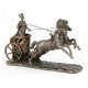 Signes Grimalt - ORIGIN Home Decor Néfertiti dans Chariot Reine Bronze Vert Déesse Figure 19x30x9cm