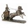 Signes Grimalt - ORIGIN Home Decor Néfertiti dans Chariot Reine Bronze Vert Déesse Figure 19x30x9cm