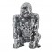 Signes Grimalt - ORIGIN Home Decor Gorilla Animals Figurine de Gorille Gris - 31x21x20cm