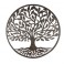Décoration murale fer : Arbre de vie anthracite, Mod 1, H 82 cm
