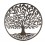 Décoration murale métal : Arbre de vie anthracite en métal, H 82 cm