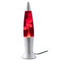 Lampe Oeuf en Verre craquelé, Modèle Corail & Papillon, H 26 cm