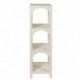 Meuble étagère de rangement à niches arrondies, Collection Argos, Médium Blanc aspect résine moulée, hauteur 121 cm