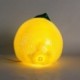 Citron jaune design, lampe d'ambiance et Veilleuse en porcelaine, finition brillante satin, longueur 23 cm