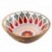Plat de service décoratif en Bois de Manguier, Thème floral Amérique du sud, diamètre 25 cm