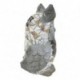 Statue Totem Hibou en pierre de magnésie, Intérieur et extérieur, Terrasse et Jardin, hauteur 32 cm