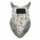 Statue Totem Hibou en pierre de magnésie, Intérieur et extérieur, Terrasse et Jardin, hauteur 32 cm