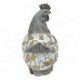 Statue Poule en pierre de magnésie, Intérieur et extérieur, Terrasse et Jardin, hauteur 34 cm