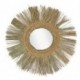 Miroir soleil, encadrement fibres végétale tressées, zen et boho, diamètre 74 cm