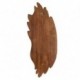 Déco murale, bois tropicale en paulownia, texture originale et naturelle, profondeur 3,5 cm, hauteur 76 cm
