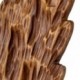 Déco murale, bois tropicale en paulownia, texture originale et naturelle, profondeur 3,5 cm, hauteur 76 cm