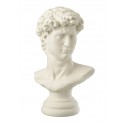 Sculpture moderne Femme assise XL, Blanc laqué, H 55 cm