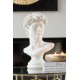 Sculpture Résine : Buste de David XL, Blanc, H 36 cm