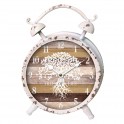 Horloge rétro XL : Mod Réveil ancien, Bleu, H 36 cm