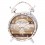 Horloge à Poser, Aspect réveil Rétro, Arbre de Vie, Marron, H 20,5 cm