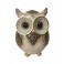 Set 2 chouettes shabby H 15/12 cm