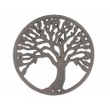 Dessous de plat en fonte, silhouette poisson et arête Thème Bord de mer, longueur 28 cm