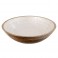 Plateau corbeille Manguier et résine, Ecailles nacrées blanches, Diam 35 cm