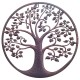 Déco murale fer : Arbre de vie, Anthracite & marron, Mod 5, H 60 cm