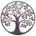 Déco murale Métal : Arbre de vie Noir, Coll Renaissance. D 82 cm
