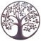Déco murale fer : Arbre de vie, Anthracite & marron, Mod 5, H 60 cm
