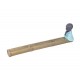 Support Baton D'encens, Bouddha Baby Zen et Bambou en résine, Longueur 27 cm.