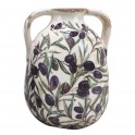 Bol de service, Bois de Manguier et Thème Olives, Diamètre 15 cm