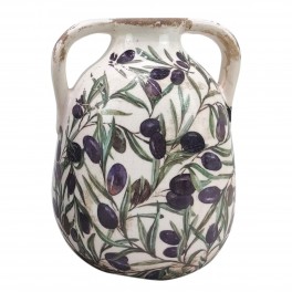 Bol de service, Bois de Manguier et Thème Olives, Diamètre 15 cm