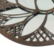 Déco murale fer : Arbre de vie oiseaux et Coeurs, Noir, Mod 11, H 60 cm