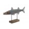 Déco en Bois flotté à poser : Le Hibou sur socle, H 56 cm