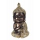 Statuette Bouddha XL : Modèle White & Gold, H 51 cm