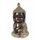 Statuette Bouddha XL : Modèle White & Gold, H 51 cm