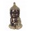 Statuette Bouddha XL : Modèle White & Gold, H 51 cm