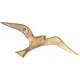 Mouette murale en laiton, finition dorée, design contemporain, L 25 cm