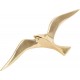 Mouette murale en laiton, finition dorée, design contemporain, L 25 cm