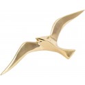 Mouette murale en laiton, finition dorée, design contemporain, L 25 cm