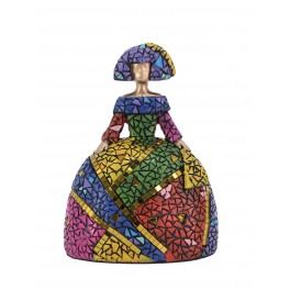 Figurine Menine Espagnole Multicolore en résine, MIKAKOLOR, H 17 cm