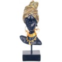 Statuette Africaine en Tenue Traditionnelle, Collection Dalaba, H 32,5 cm